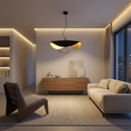 Sculptural Gold-Leaf Petal Pendant Light – Revonthal – Lifestyle Hero