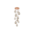 Hand-Finished Alabaster Cluster Chandelier Lalvex – Studio Shot, 8-Light Configuration