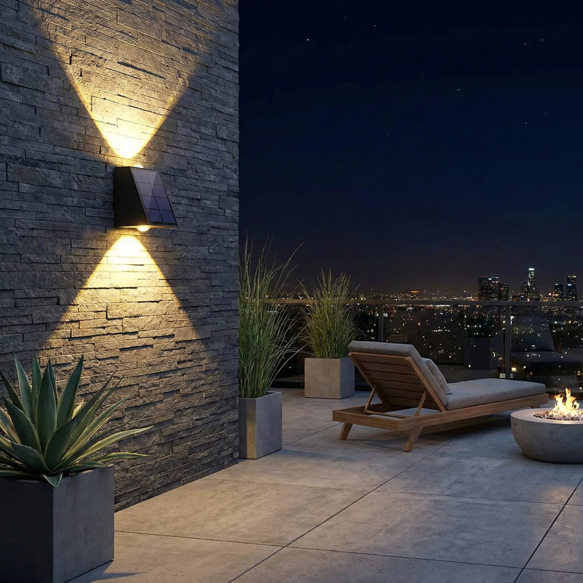 Geometric Metal Outdoor Light Hiron – Product Detail 5