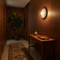 Organic Resin Wall Sconce Borelo – Lifestyle View 2