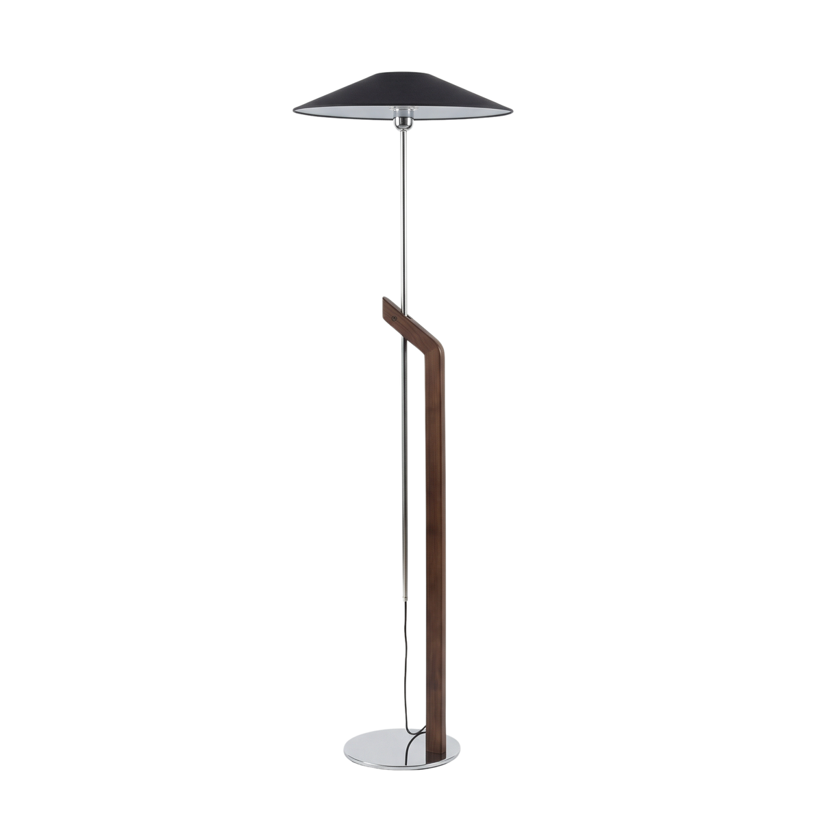 Solid Wood Arc Floor Lamp Florion – Lifestyle View 3