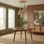 Natural Bamboo Conical Chandelier Garion – Product Detail 8