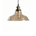 Glass Smoked Pendant Light Gerox