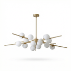 Sculptural Aluminum Ring Chandelier Orventis – Lifestyle View 3