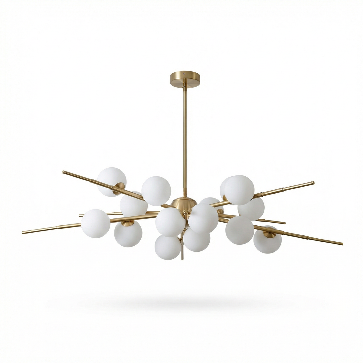 Sculptural Aluminum Ring Chandelier Orventis – Lifestyle View 3