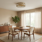 Modern Metal Flush Mount Chandelier Axmon – Lifestyle View 4