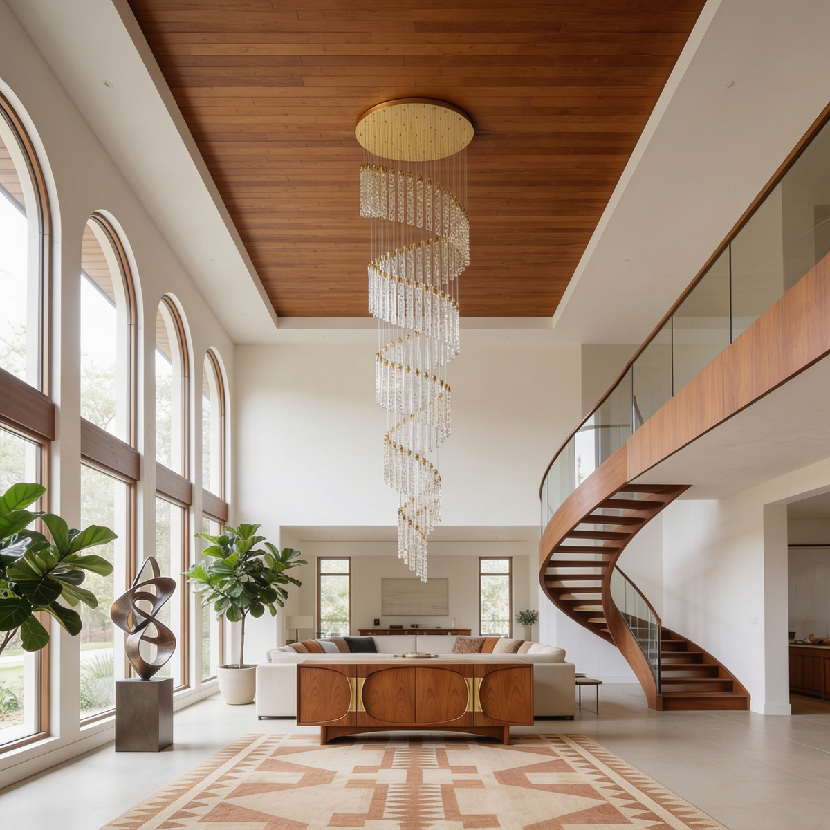 Hand-Cut Crystal Rotating Chandelier Lalix – Lifestyle View 3