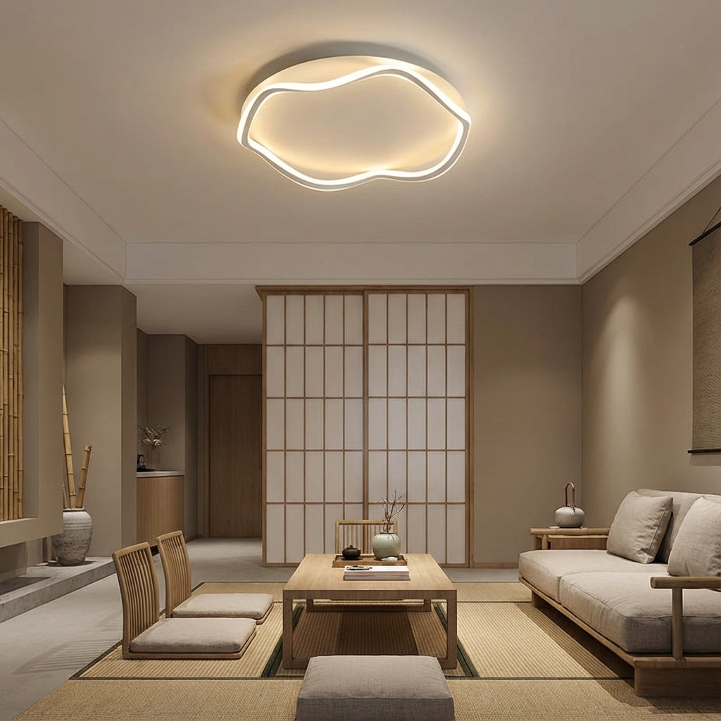 Flowing Aluminum Wave Ceiling Light Axelon — 1 view