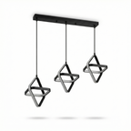 Modern Aluminum Square Pendant Light Telvoria – Lifestyle View 3