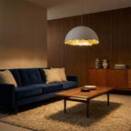 Polished Chrome Globe Pendant Light Cadrix – Lifestyle View 2