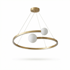 Contemporary Aluminum Disc Chandelier Dalvera – Lifestyle View 2