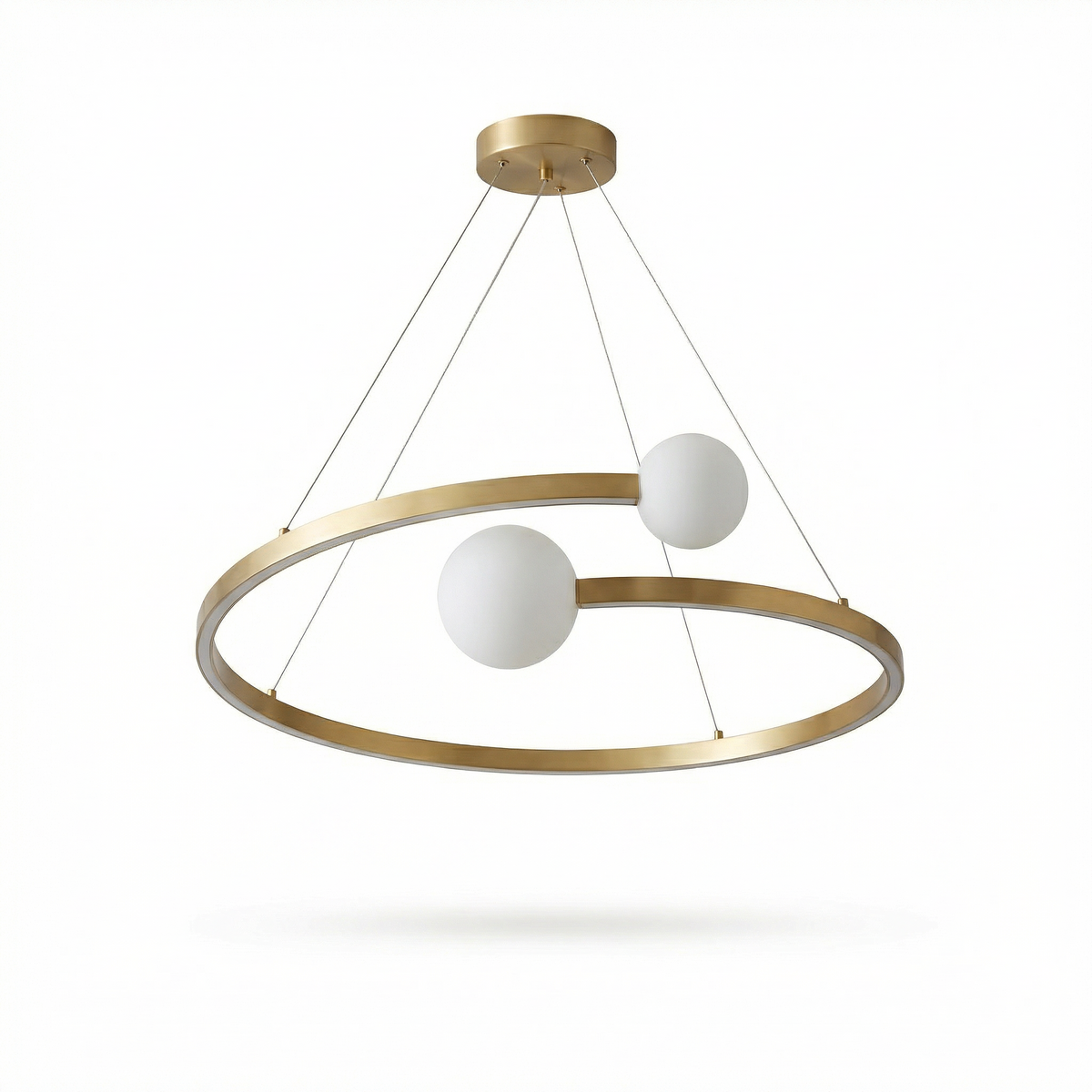 Contemporary Aluminum Disc Chandelier Dalvera – Lifestyle View 2