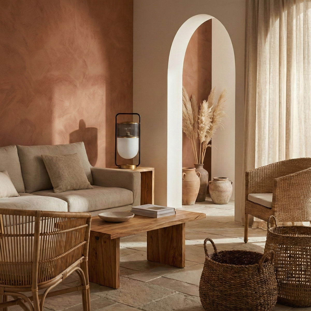 Contemporary Sculptural Bedside Lamp Cavrel – Lifestyle View 4