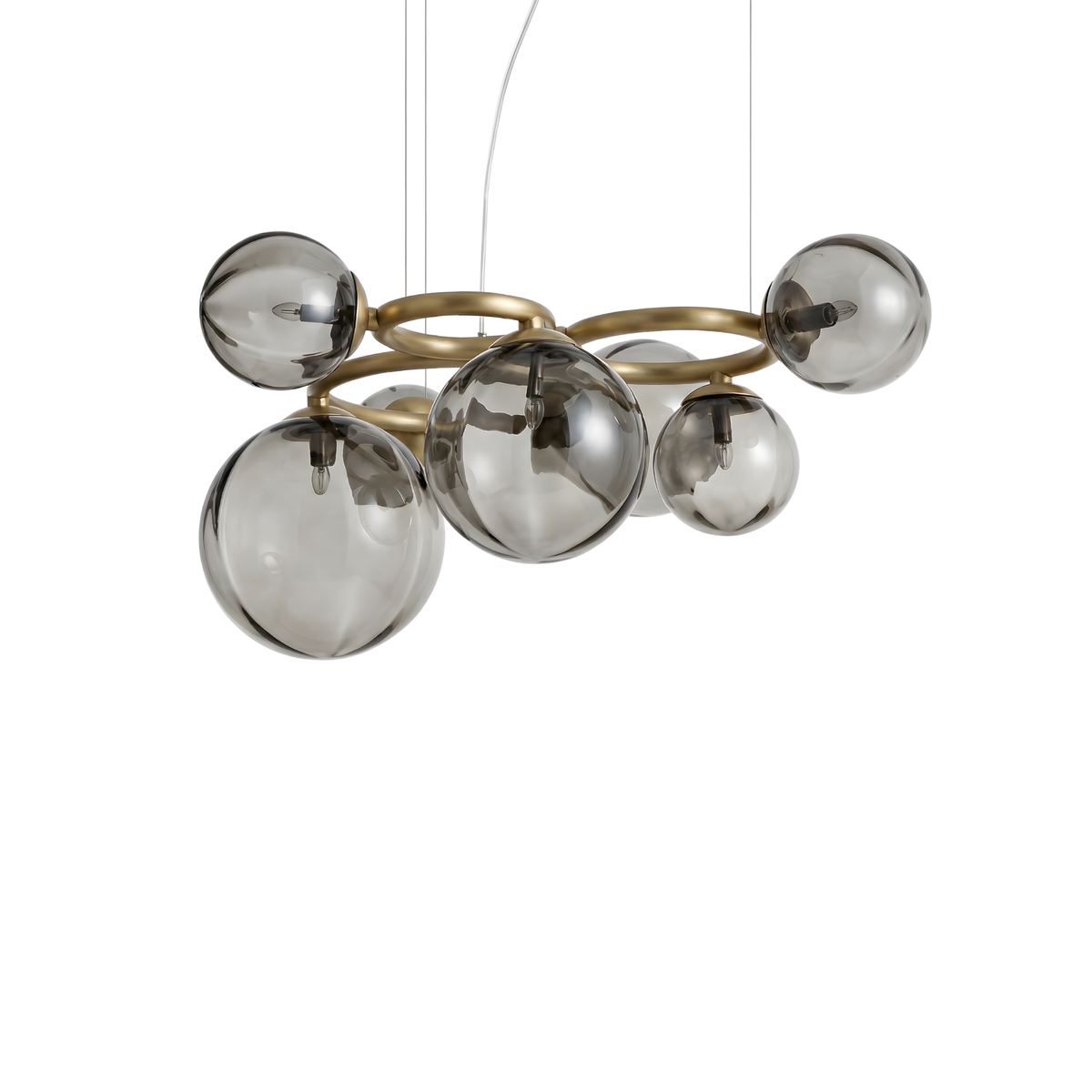 Sculptural Glass Multi-Arm Chandelier Revion – Lifestyle View 3