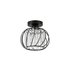 Matte Black Metal Dome Ceiling Light Kavello – Lifestyle View 3