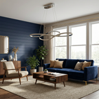 Refined Aluminium Linear Pendant Light Cemura – Lifestyle View 2