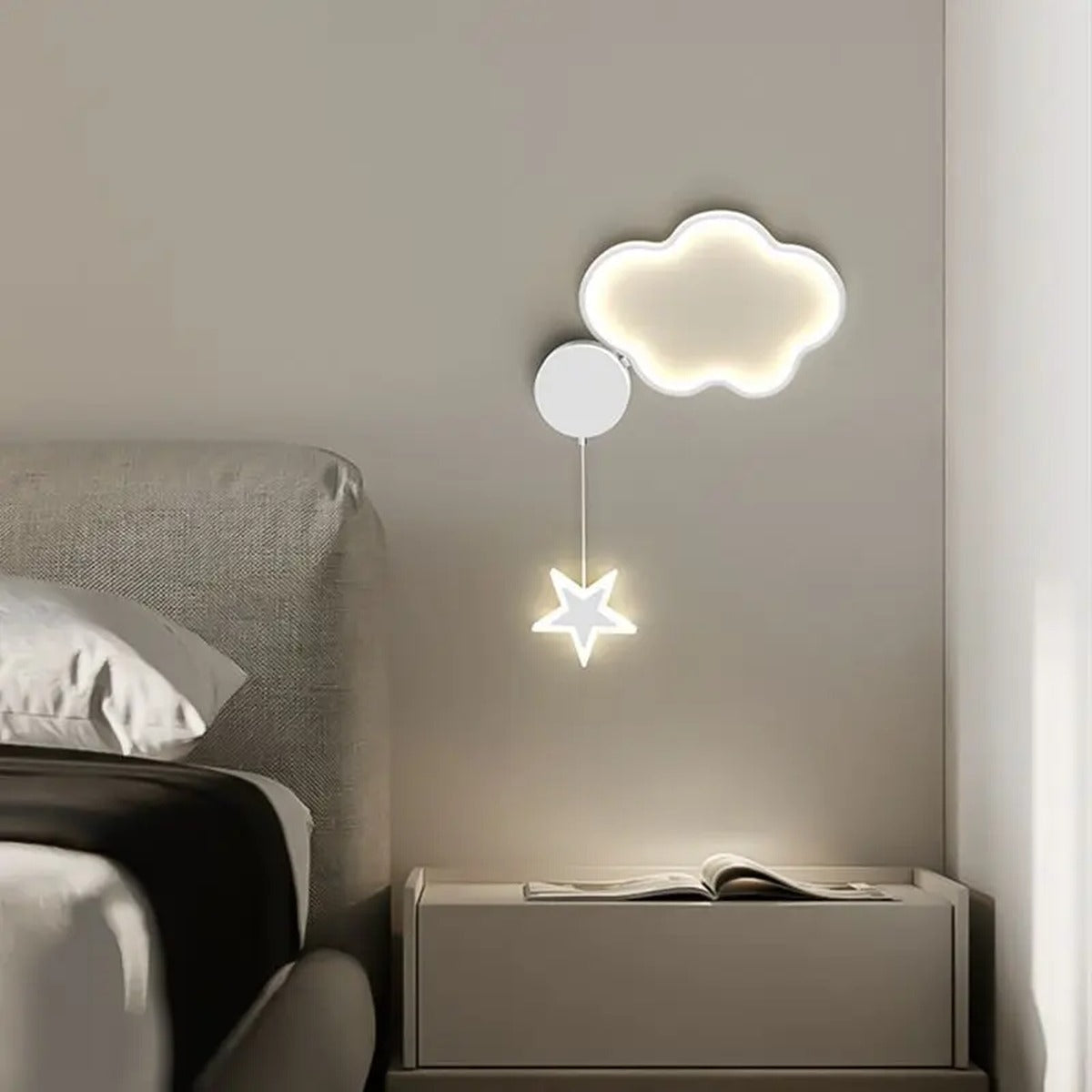 Cloud & Star LED Wall Sconce – Beloria – Product Detail 5