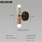 Dual Cement Cylinder Wall Sconce – Kvrix – Product Detail 7