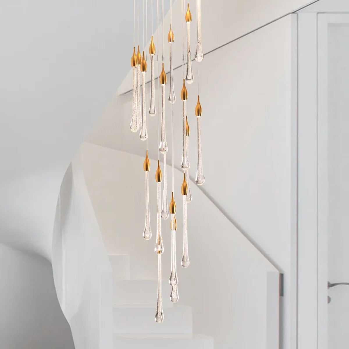 Liquid Crystal Modern Chandelier Crystallis – Lifestyle View 3
