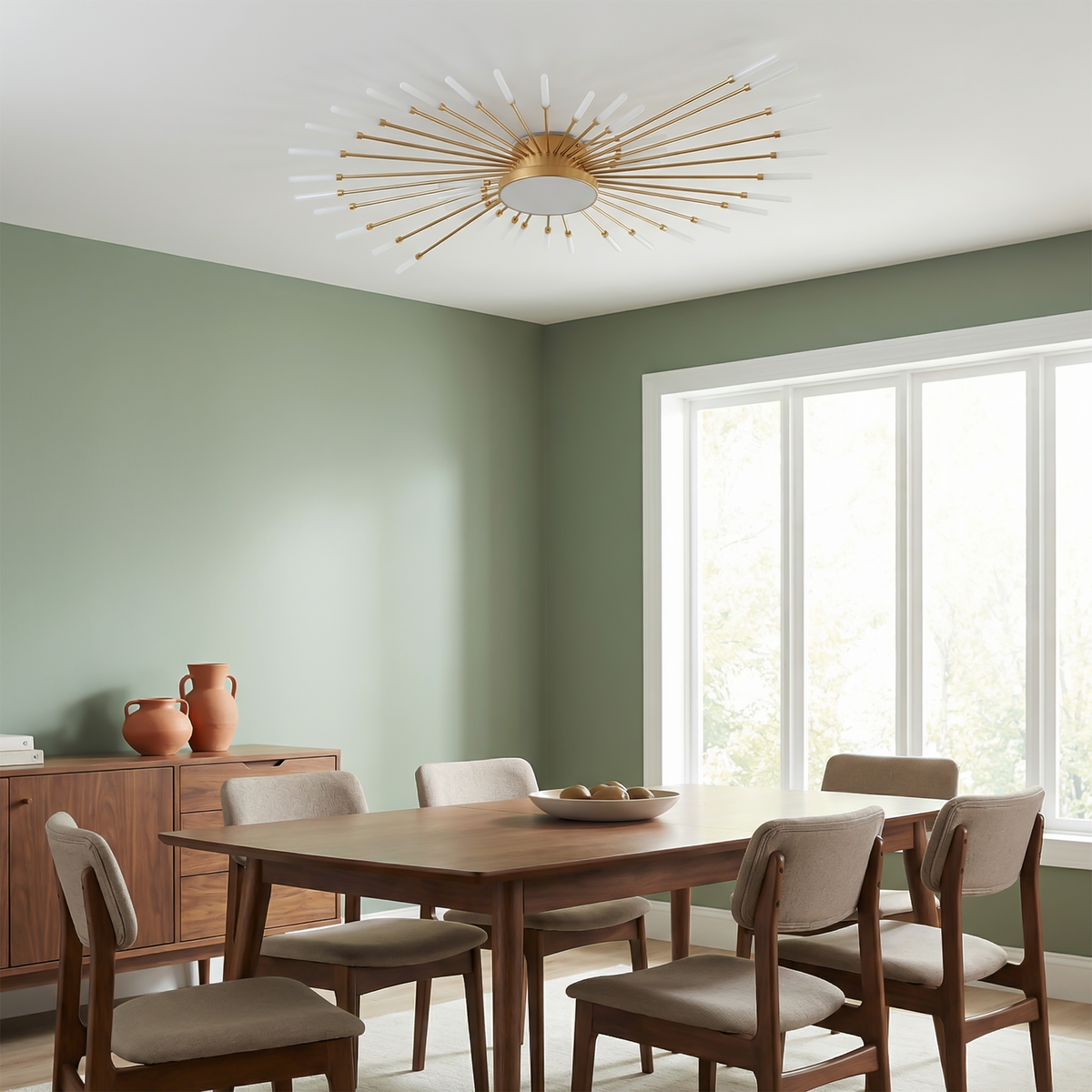 Radiant LED Wand Starburst Ceiling Light Anelux – Lifestyle View 4
