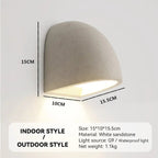 Sandstone Dome LED Wall Sconce – Poolven – Lifestyle View 4