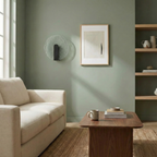 Black Contemporary Wall Sconce Barelo