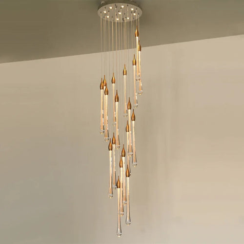 Crystal Rain Drop Chandelier Kelvix – Lifestyle View 2
