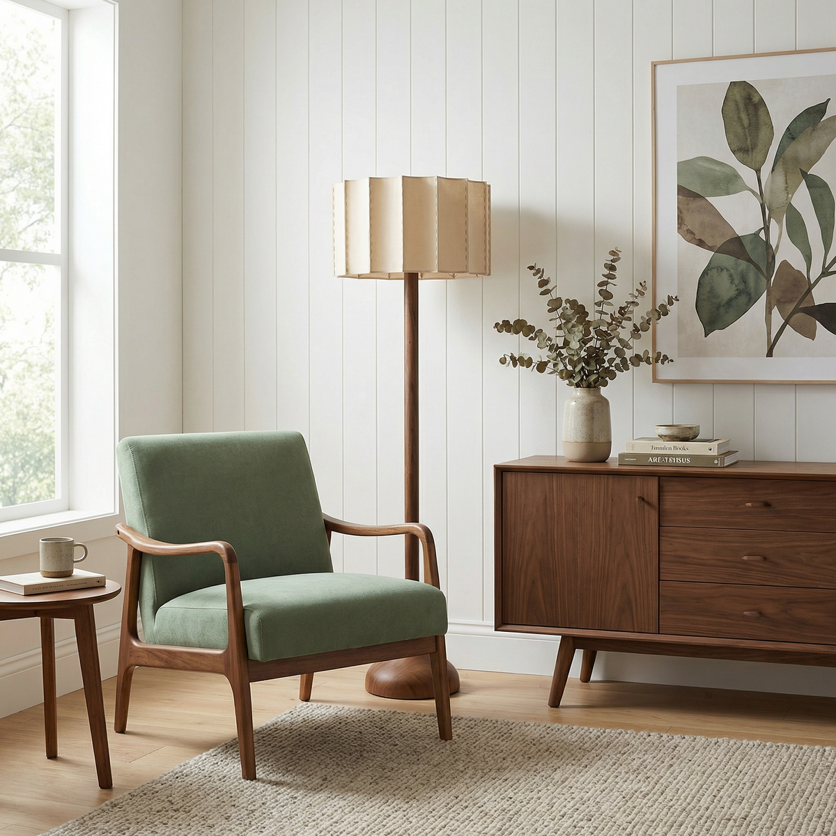 Wabi-Sabi Solid Wood Table Lamp Horix – Lifestyle View 3