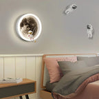 Moon Astronaut LED Circle Wall Sconce – Celrix – Lifestyle View 3