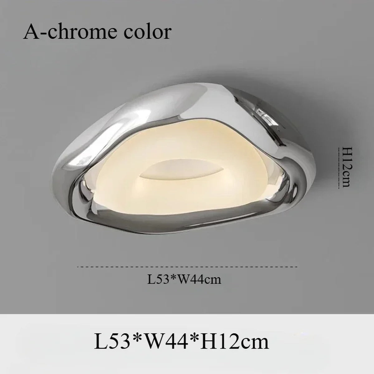 Organic Molten Form Flush Ceiling Light – Celarix – Product Detail 8