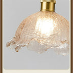 Ruffled Crackle Glass Pendant Light – Helvora – Product Detail 5