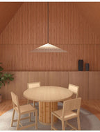 Janvoria pendant light — Natural Rib finish, lifestyle