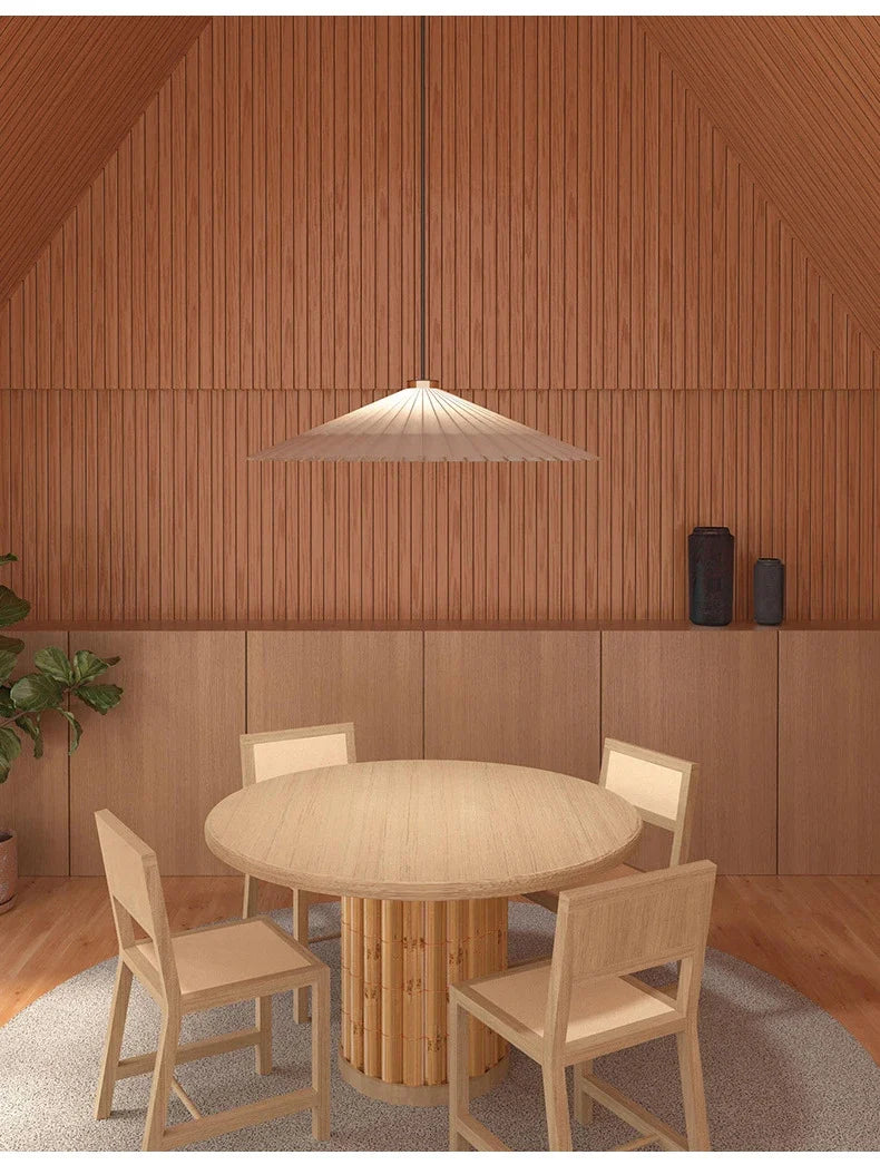Janvoria pendant light — Natural Rib finish, lifestyle