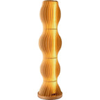 Wood Slat Organic Wave Floor Lamp – Luxareth – Studio Shot