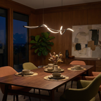 Minimalist Linear Acrylic Pendant Light Berlo – Hero Shot