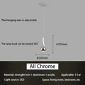 Wevonthal pendant light — Polished Chrome finish, dimensions