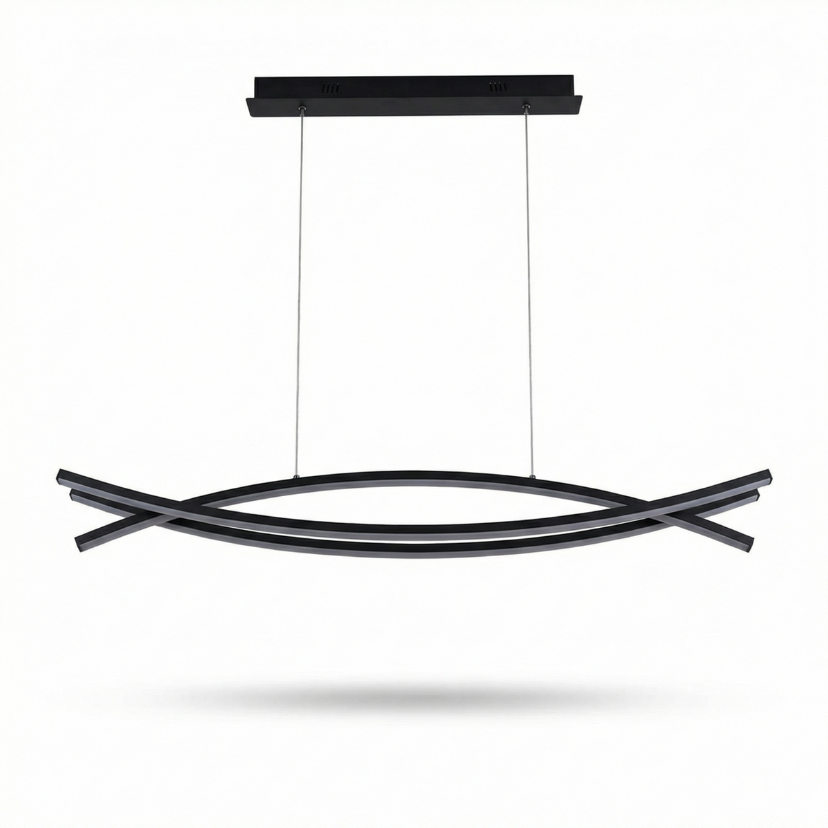 Sleek Metal Linear Pendant Light Camsel – Lifestyle View 3