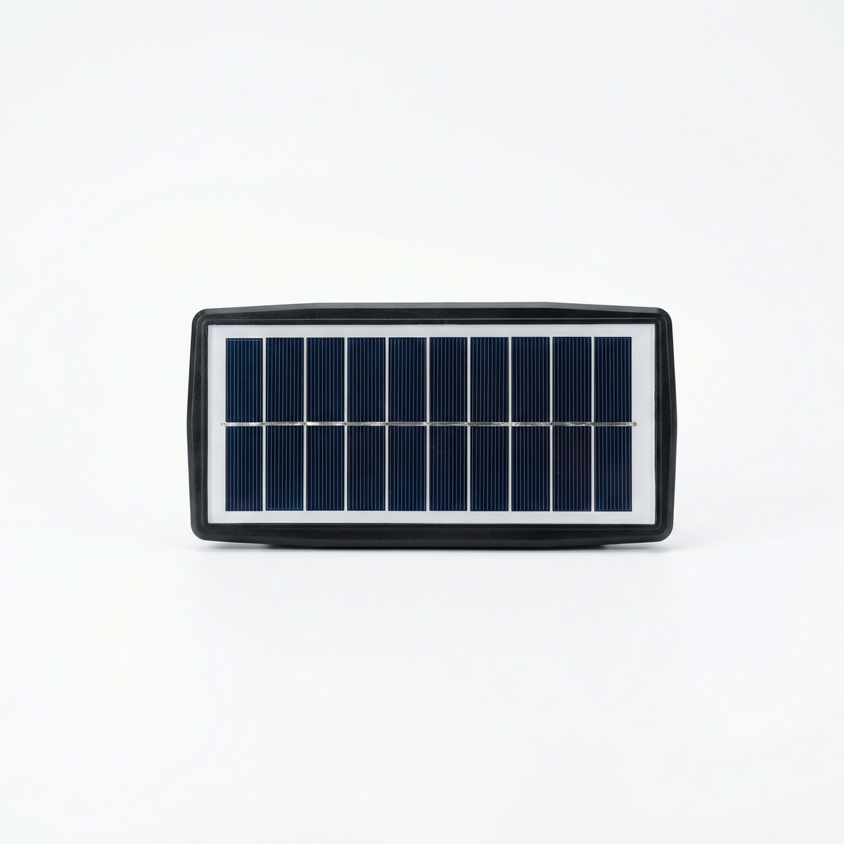 Nexford solar wall light studio detail, front view