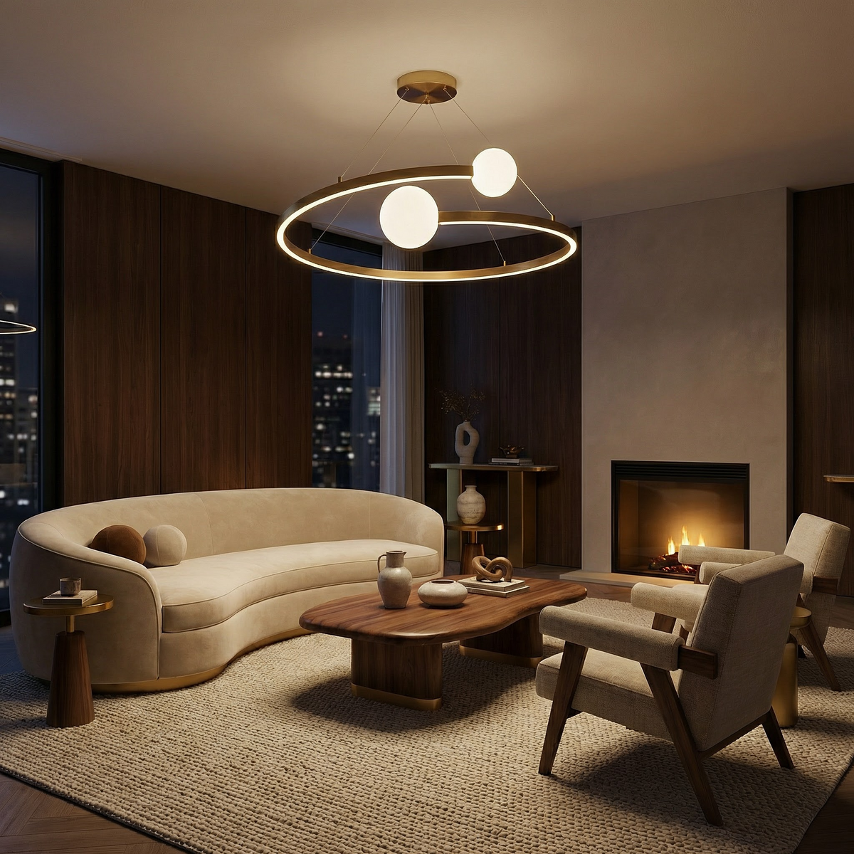 Contemporary Aluminum Disc Chandelier Dalvera – Product Detail 8