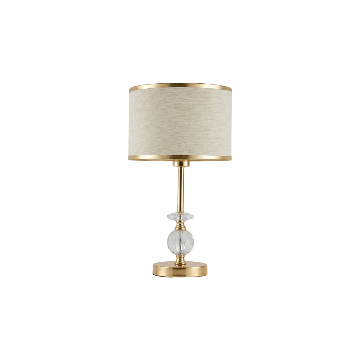 Gold Crystal-Accent Table Lamp Celendor – Detail View