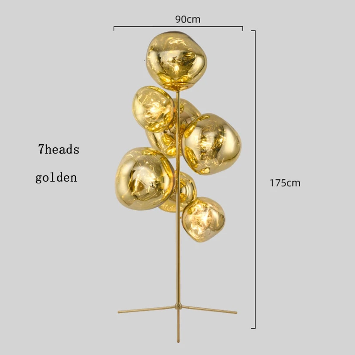 Melt-Effect Globe Cluster Floor Lamp – Caelvion – Product Detail 9