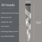 Slim LED Cylinder Tube Pendant Cluster – Graviton – Product Detail 17