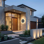 Sleek Aluminum Linear Outdoor Light Edrixon – Lifestyle View 2