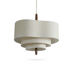 Nordic Tiered Fabric Pendant Light – Daselion, Ø70×H42.5cm, studio shot