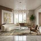 Modern Crystal Branch Chandelier Wistara – Oval Hero Shot