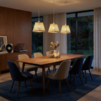 Handwoven Rattan Square Pendant Light Torvyn – Lifestyle View 2