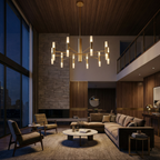 Mid-Century Sputnik Chandelier Radex – Lifestyle View 2