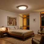 Elegant Natural Wood Flush Mount Balor – Natural Wood