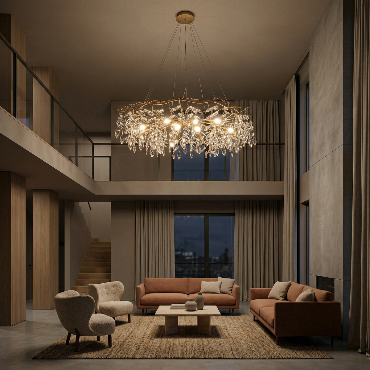 Crystal Modern Chandelier Iglon