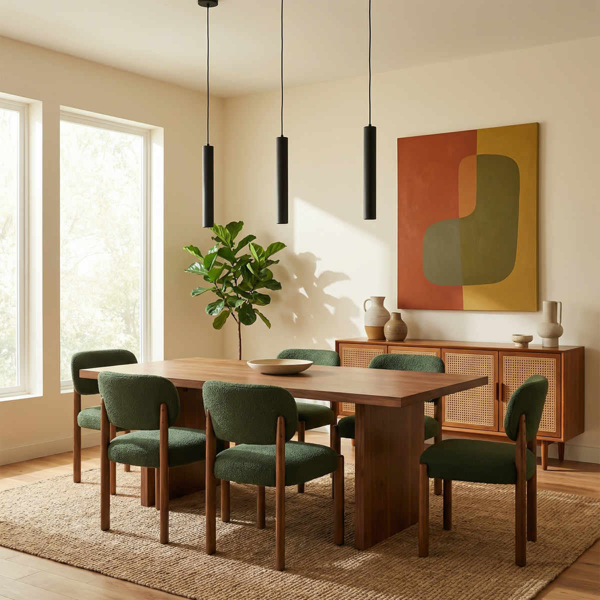 Minimalist Aluminium Cylinder Pendant Light Armex – Lifestyle View 2